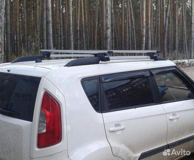 Багажник на крышу Киа Соул (2008-2014) Евродеталь