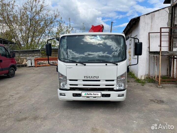 Бортовой грузовик Рустрак на Isuzu Elf (N-series), 2015