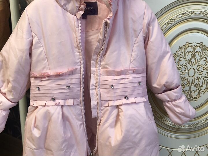 Пуховик для девочки 74 см