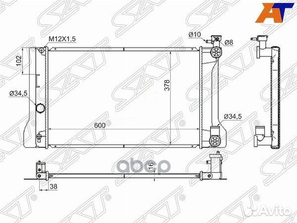 Радиатор Toyota Allion (T260) 07-16 / Premio 07