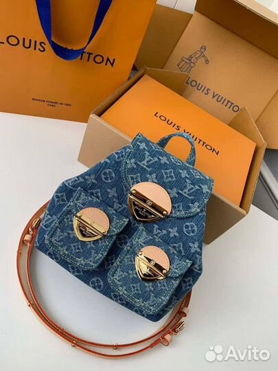 Рюкзак Louis vuitton джинсовый