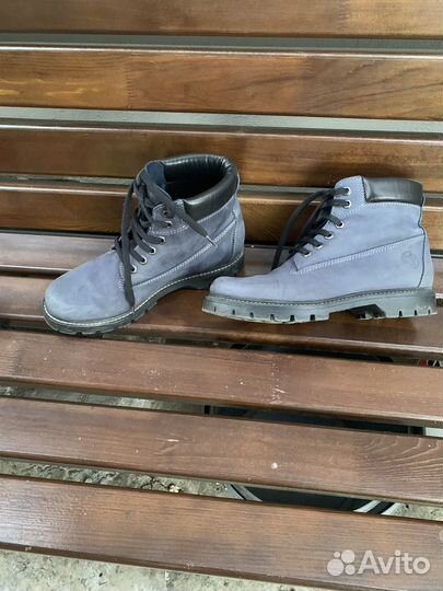 Ботинки Salamander 39 нубук кожаные