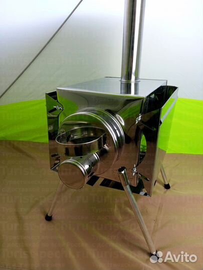 Печь туристическая Пошехонка Малая на 15 л. c 3Д э