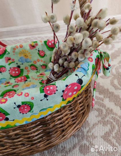 Корзины для пикника плетеные с чехлом