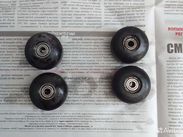 Колеса на скейт с подшипниками