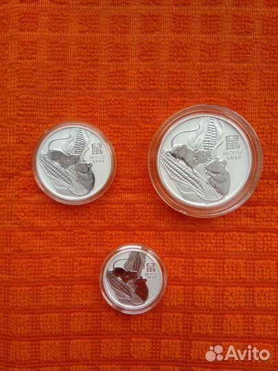 Австралия 1 доллар 2020г. Лунар 3 Год Мыши