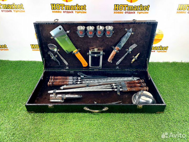 Набор шампуров подарочный