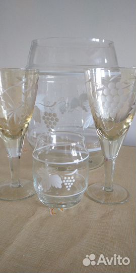 Графин из СССР, Набор для вина, компота, крюшона