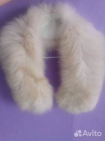 Меховой воротник песец
