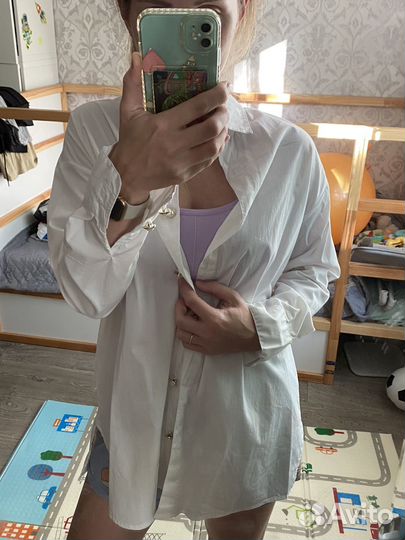 Рубашка sinsay оверсайз удлиненная