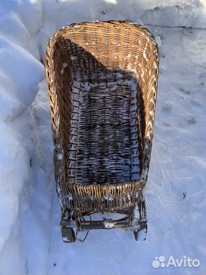 Плетеные санки