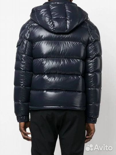 Пуховик Moncler Maya синий с NFC