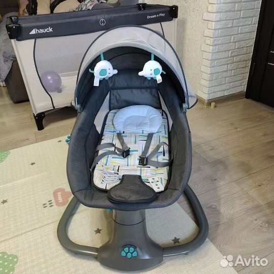 Электро-качель, укачивающий центр Luxmom