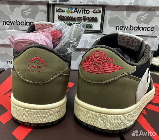 Кроссовки Nike air jordan 1 low travis scott Mocha