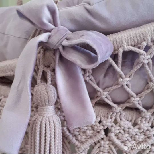 Подвесное кресло-гамак в технике макраме