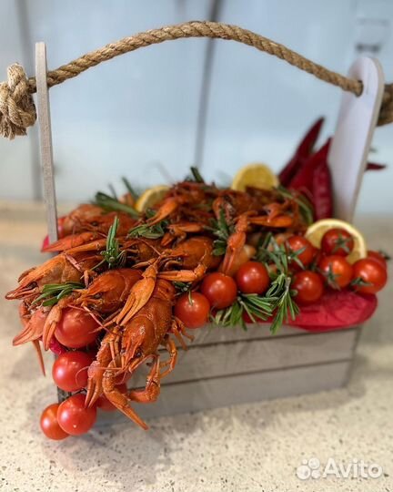 Мужской букет из раков