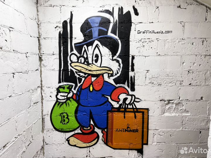 Картина в интерьере, роспись кальянной