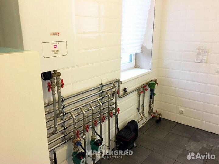 Установка коллекторов и насосных станций