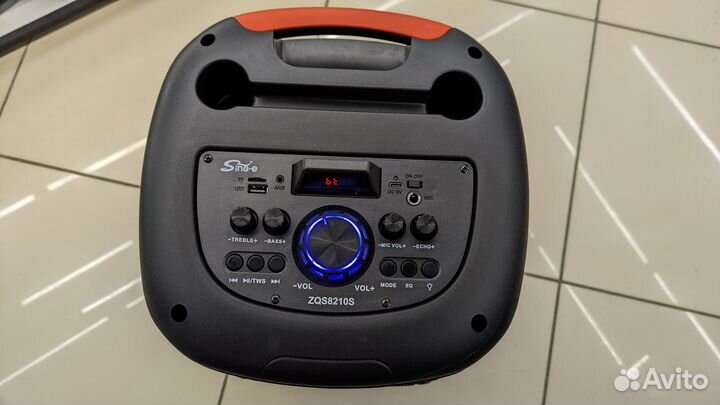 Колонка Speaker 150вт с подсветкой и микрофоном