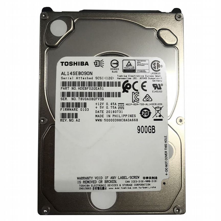 [AL14SEB090N] Жесткий Диск Toshiba 900gb Sas 2.5 Al14seb090n