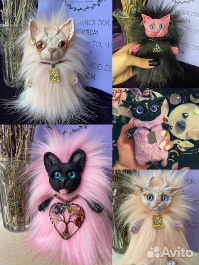 Дух помощник фамильяр игрушка ручной работы пламф