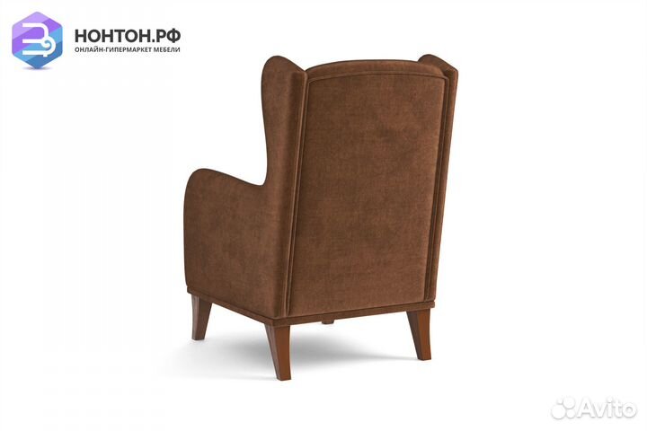 Кресло евромагнат коричневое