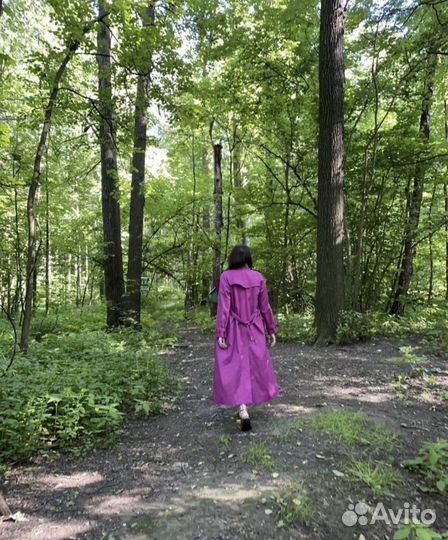 Пальто тренч плащ 8fridays фуксия