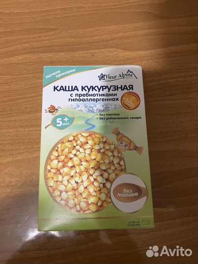 Детская каша безмолочная