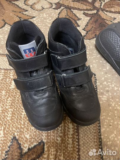 Осенние ботинки на мальчика 33 размер, кожаные
