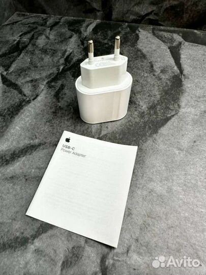 Блок питания apple 20w + lightning to type c