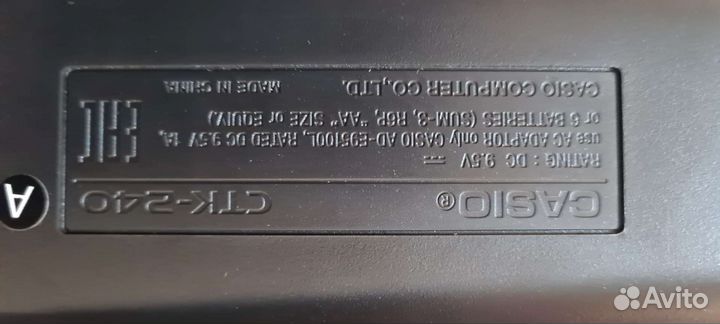 Синтезатор casio ctk 240
