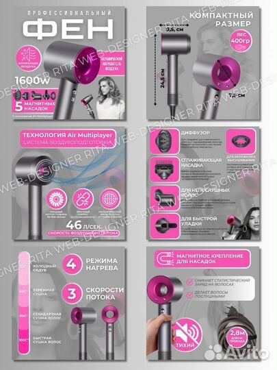 Инфографика для маркетплейсов дизайн карточки