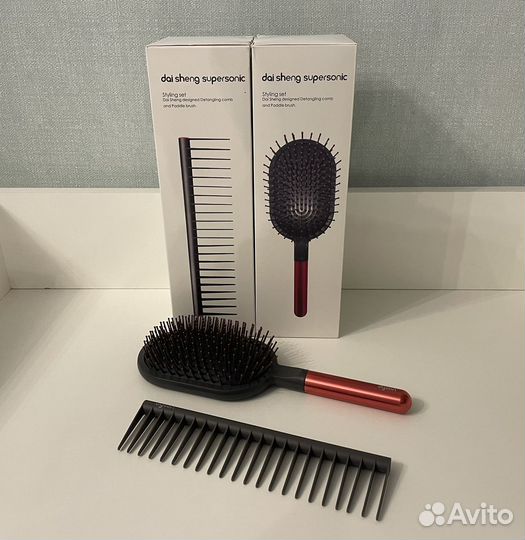 Расческа гребень и массажная Dyson 2в1 (новые)