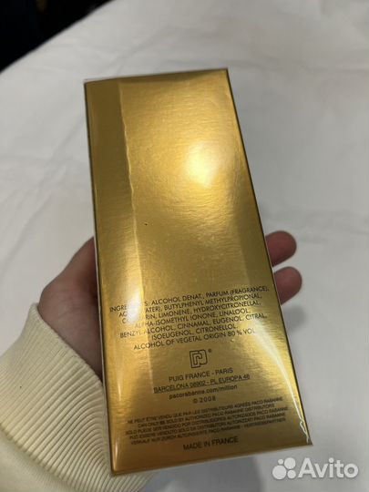 Духи paco rabanne 1 million