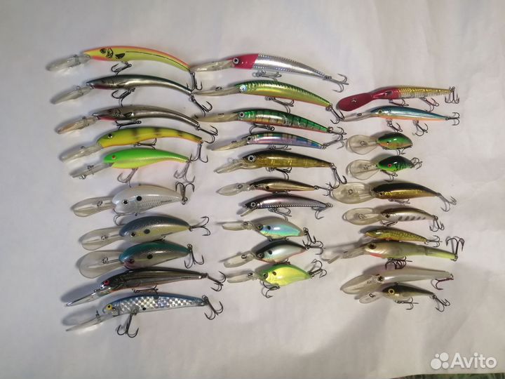 Воблеры Yо-zuri, raiden, Strike pro, Salmo