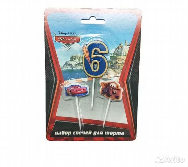 Свеча Дисней Тачки 6029937