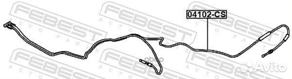 Трос привода замка открывания багажника 04102CS