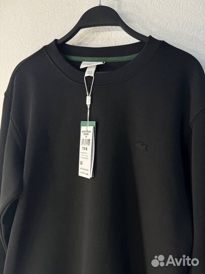 Свитшот Lacoste черный мужской люкс