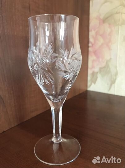 Хрустальные бокалы 6шт