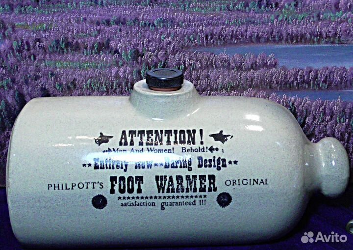 Грелка.Англия.Старинная.Керамика.foot warmer