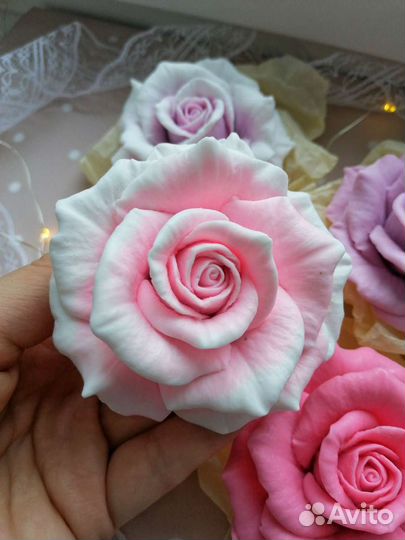 Мыло ручной работы роза
