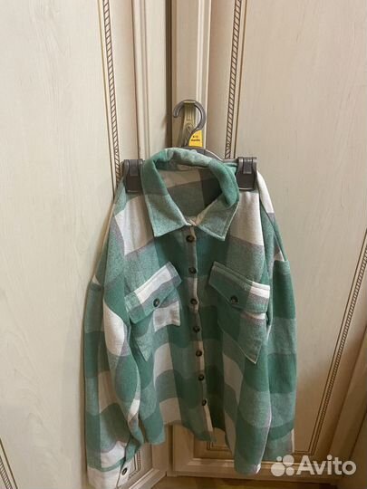 Рубашка в клетку женская