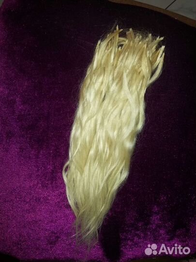 Волосы для наращивания блонд бу
