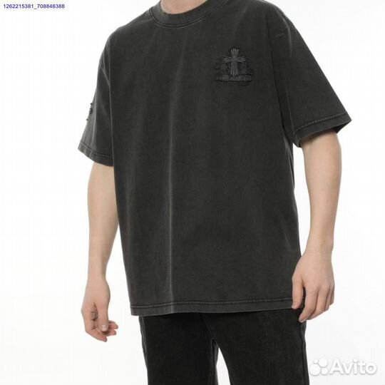 Футболка Chrome Hearts на руках (Арт.30884)