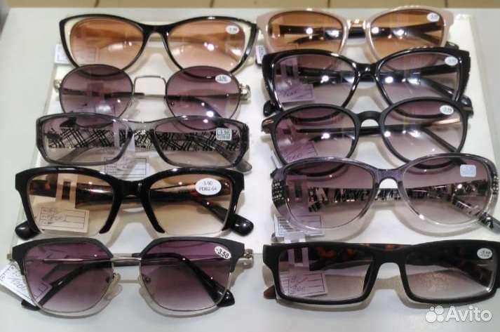 Готовые тонированные очки с диоптриями