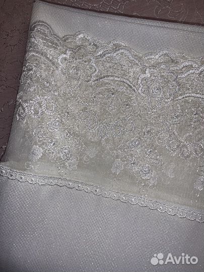 Скатерть тканая винтажная кружевная
