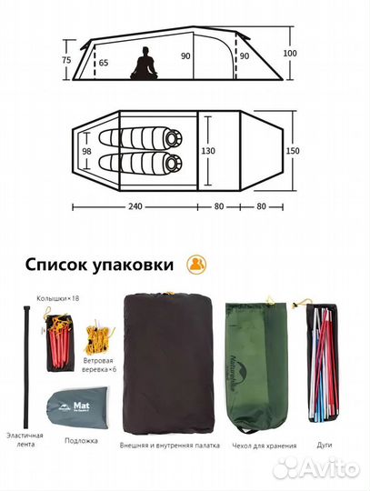 Палатка Naturehike Opalus 2 и другие