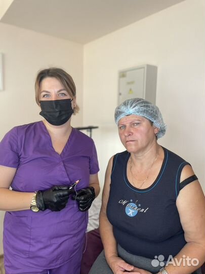 Перманентный макияж бровей губ и век татуаж