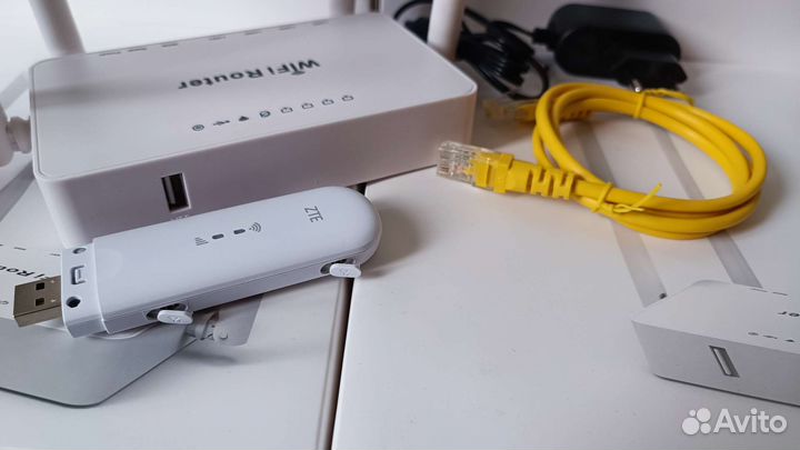 Комплект 4G модем прошитый + WiFi роутер прошитый