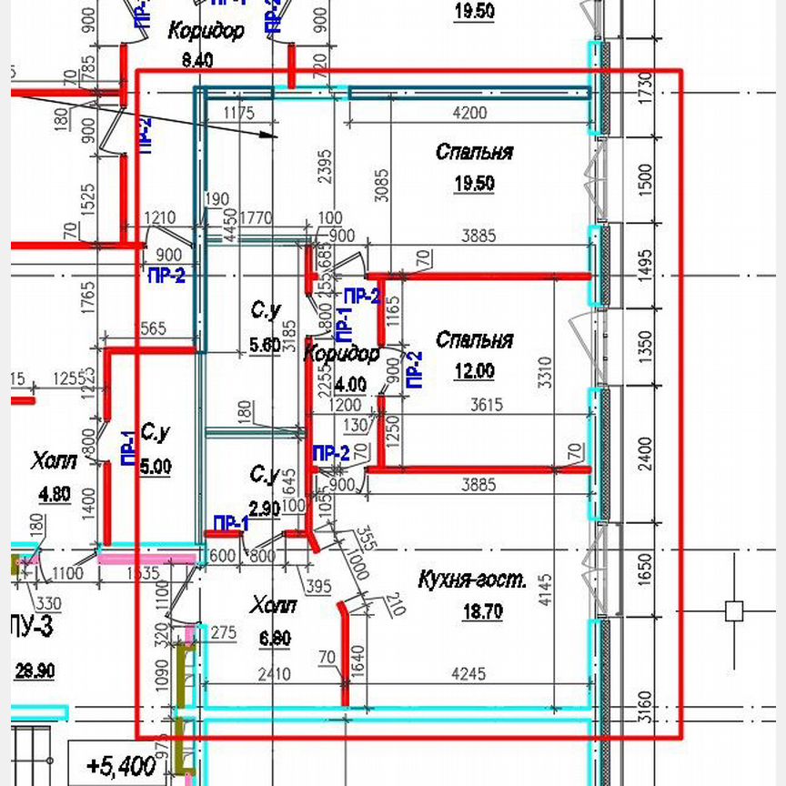 2-к. квартира, 67,6 м², 3/8 эт.